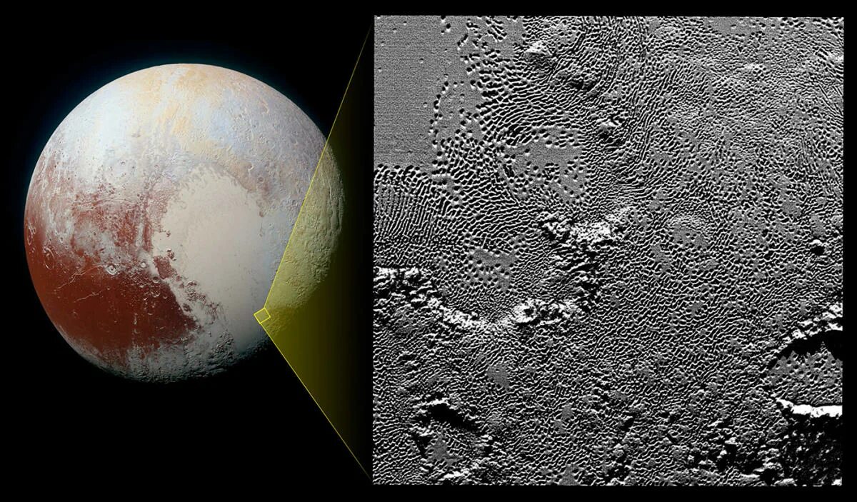 Плутон фото из космоса реальное NASA releases an even closer look at Pluto's heart