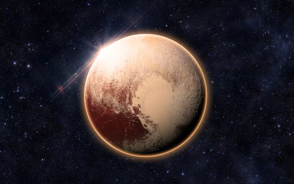 Плутон планета фото из космоса New Horizons нашел аммиак на поверхности Плутона