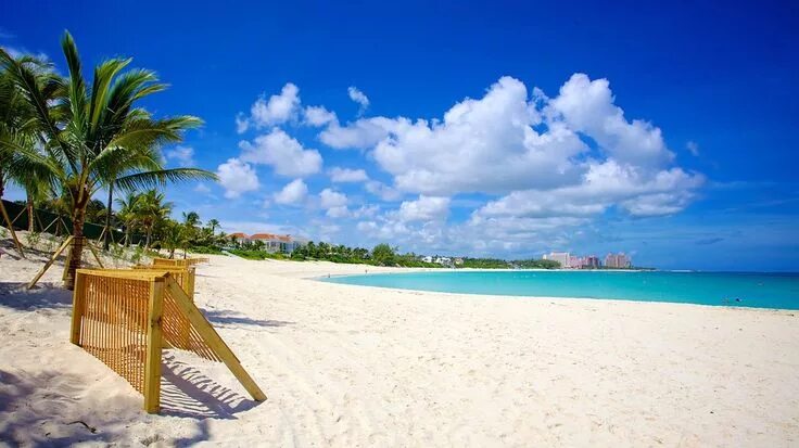 Пляж 3 фото Cabbage Beach, Nassau beaches, best beaches of Nassau, the Bahamas, best beaches