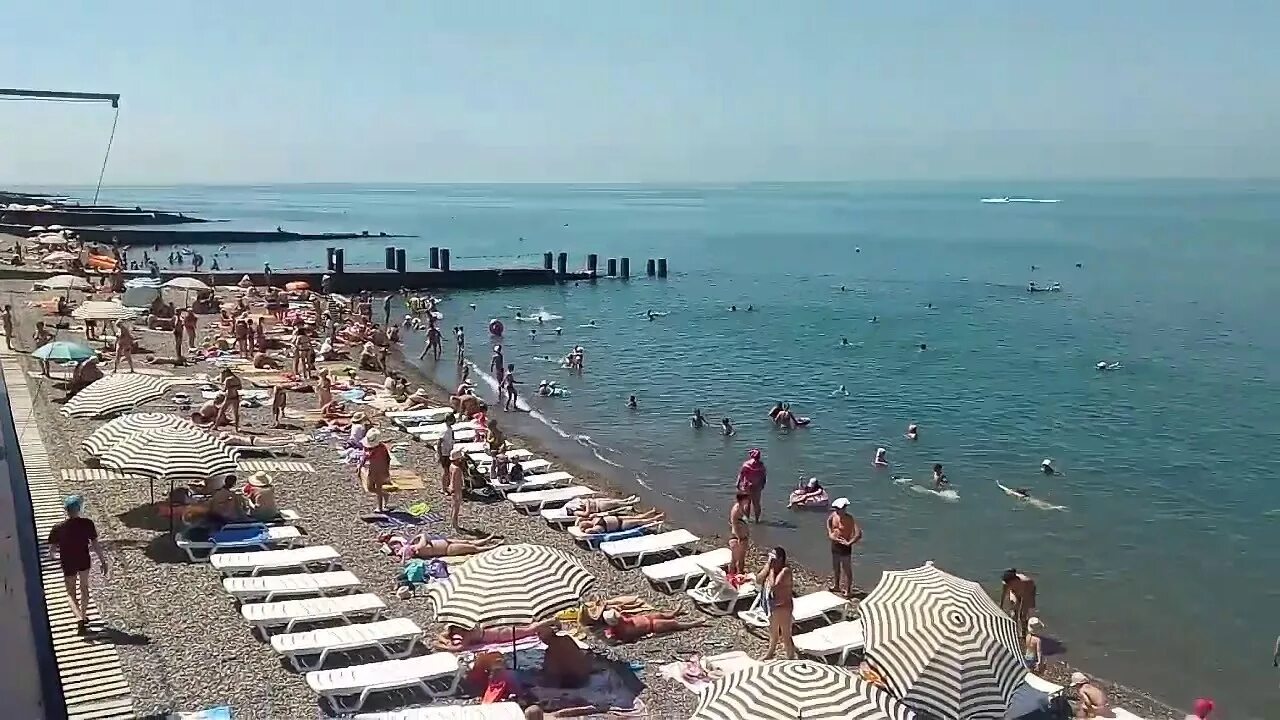 Пляж адлера чкаловский фото Пляж адлер 02.07.17 - YouTube
