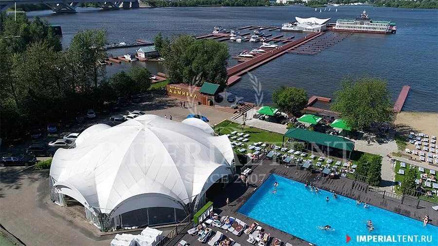 Пляж адмирал фото 2017 Фото проектов шатров и тентовых конструкций