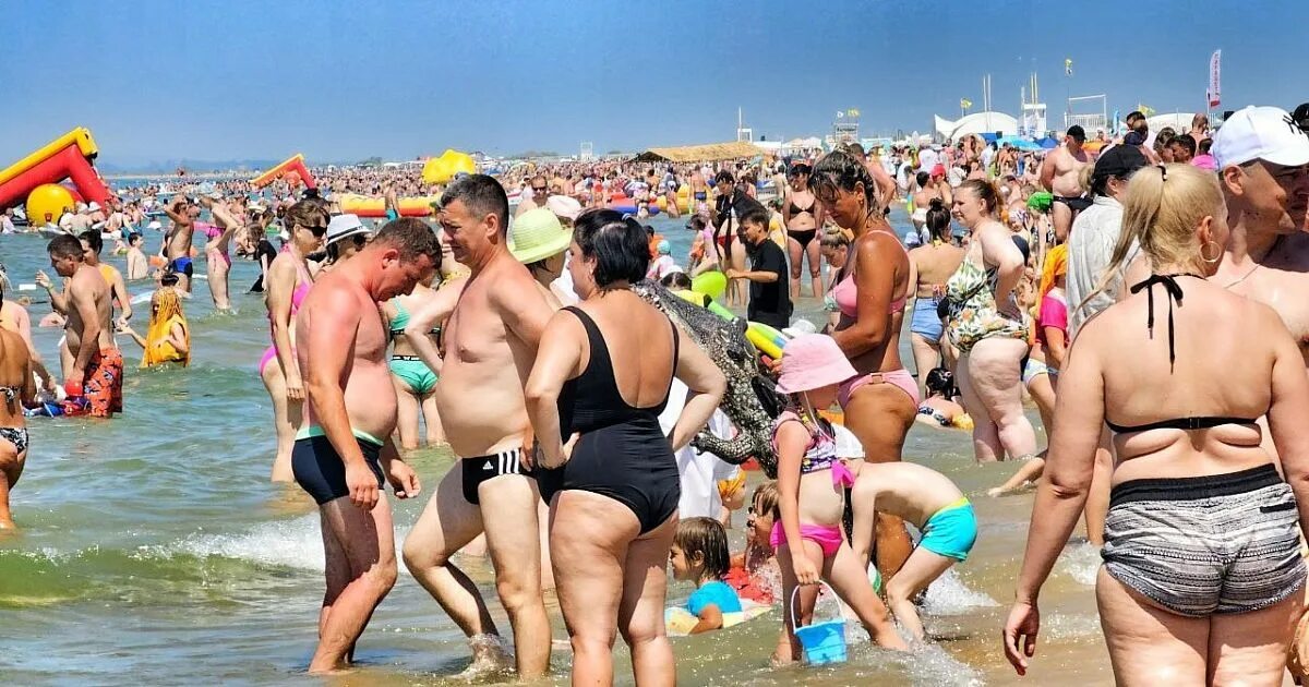 Пляж анапы сегодня фото Загруженность пляжей Анапы объяснили. 5 июля 2023 г. Кубанские новости
