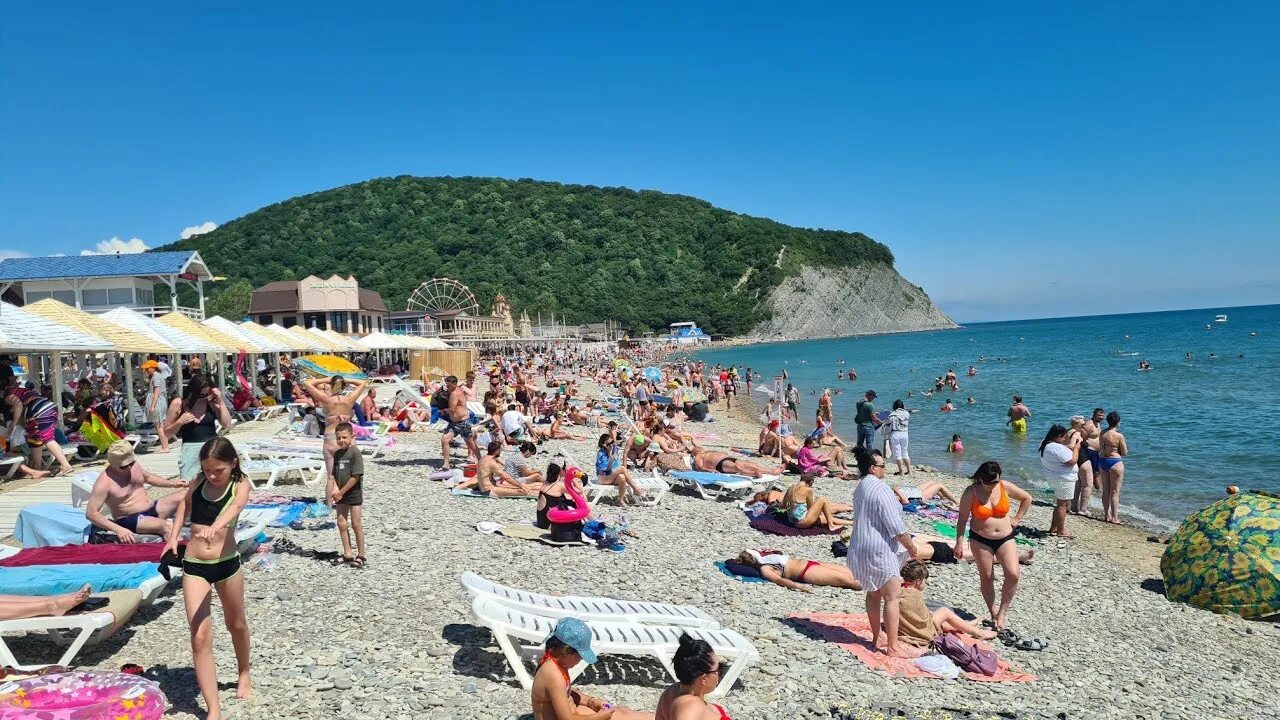 Пляж архипо осиповка фото 2024 набережная Архипо-Осиповка июнь сезон 2021 Пляжи переполнены - YouTube