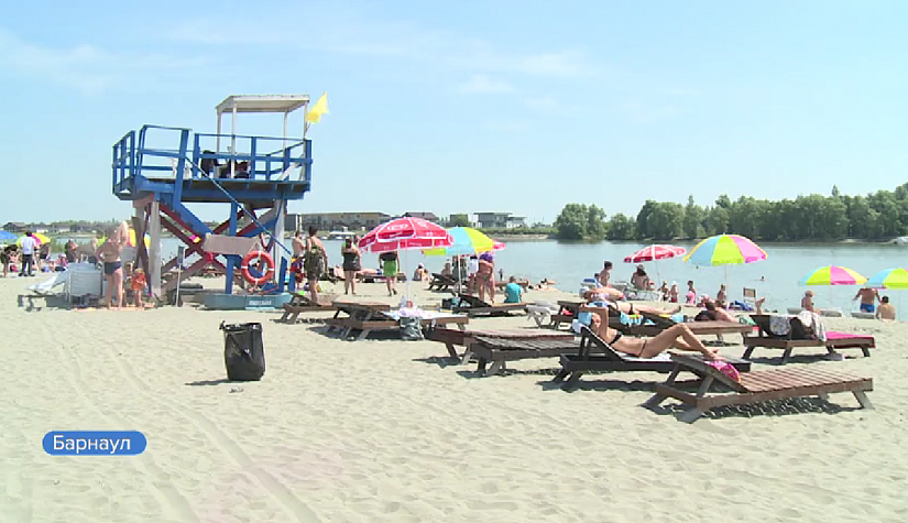 Пляж барнаул фото В Барнауле состоялось открытие городского пляжа на острове Помазкин