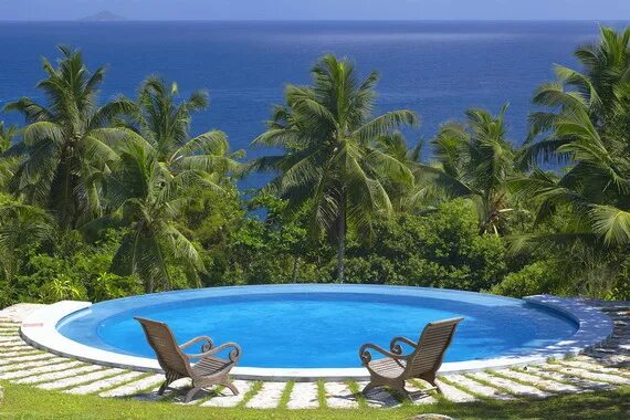 Пляж бассейн фото Отель Fregate Island Private