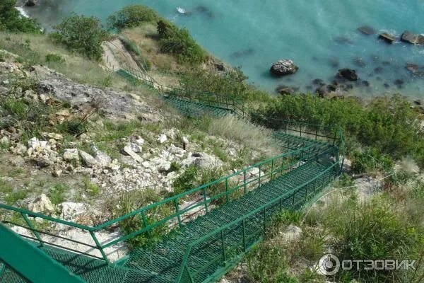 Пляж базы отдыха каравелла севастополь фото Отзыв о Пляж Каравелла (Крым, Севастополь) Новая капитальная лестница к пляжу Ка