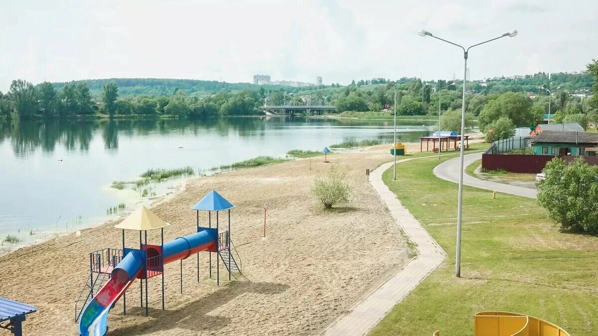 Пляж белгород управа no 23 крейда фото Ждать до осени. В туристическом поселке Омской области благоустроят берег речки 