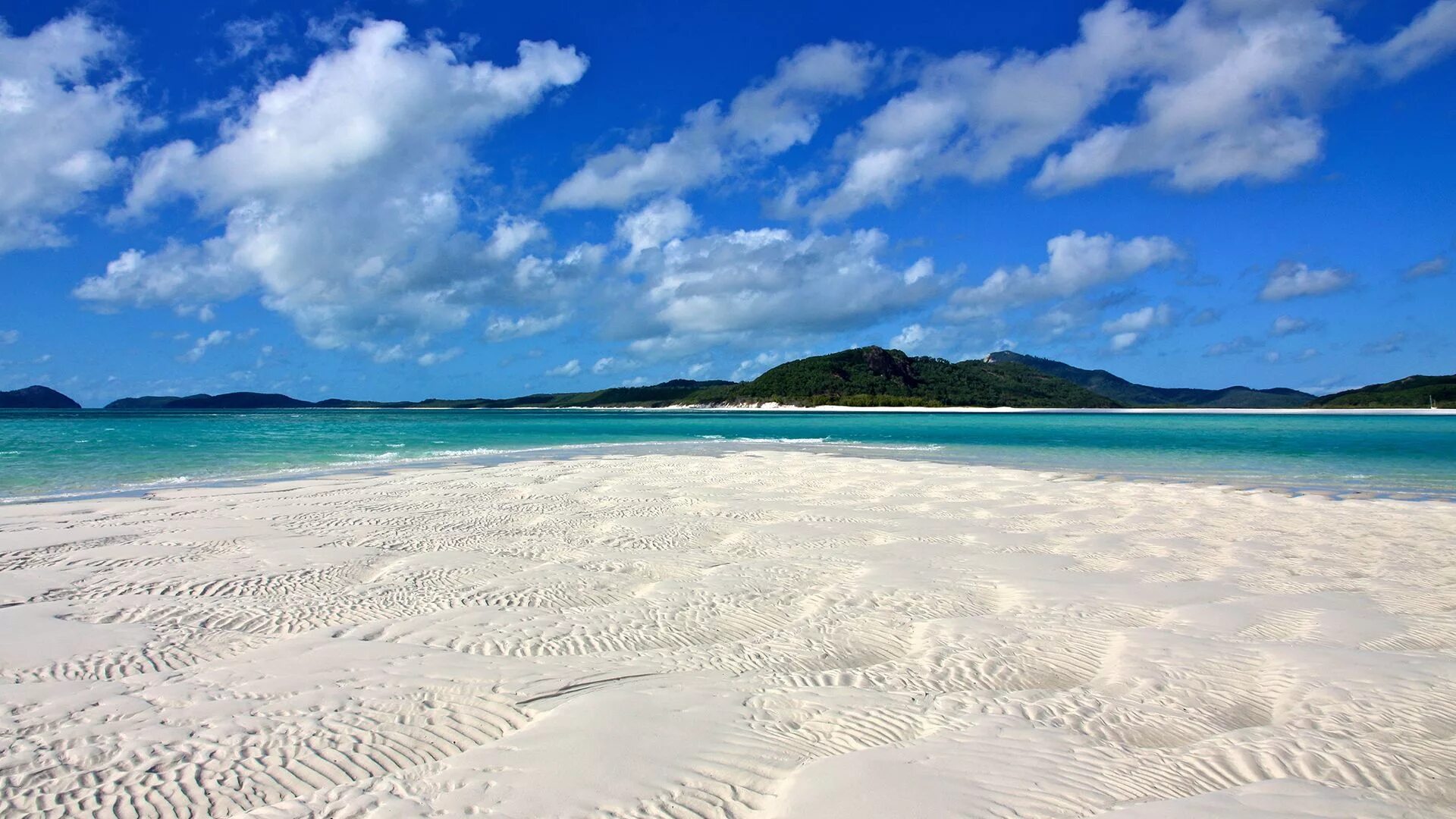 Пляж белый песок фото Whitehaven Beach Australia - HD Wallpaper 1920 x 1080 Beach wallpaper, Beach ima