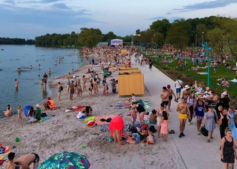 Пляж берега белгород фото Новый пляж "Берега" в Белгороде - отличная иллюстрация того, как можно преобрази