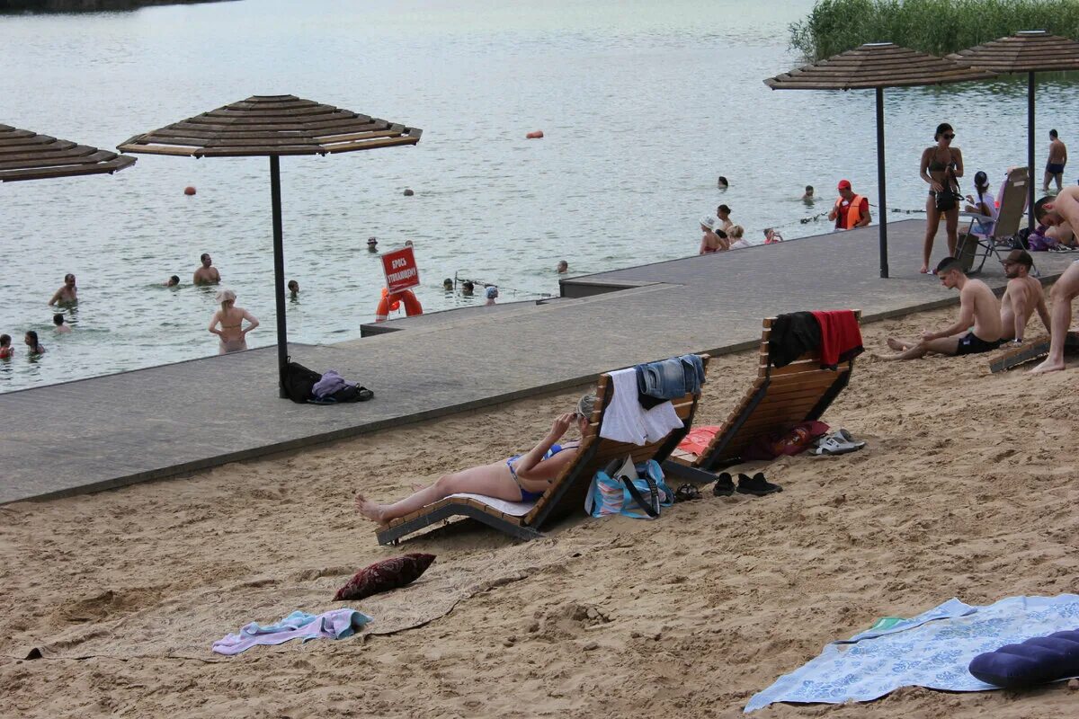 Пляж берега белгород фото Берега - обновленный пляж в Белгороде Белгородская правда Дзен