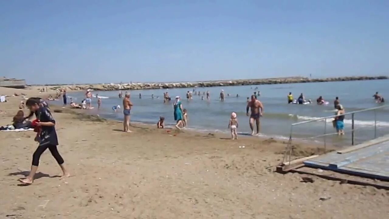 Пляж березка махачкала фото Каспий 2016 (пляж Березка) - YouTube