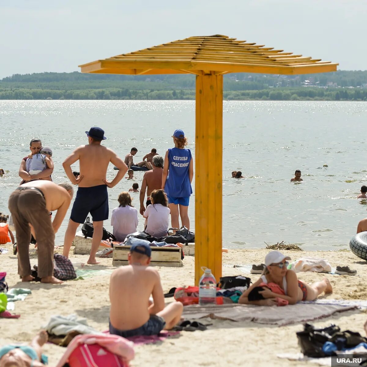 Пляж челябинск фото Температура воды на пляжах Челябинска: май, июнь - 2023 год
