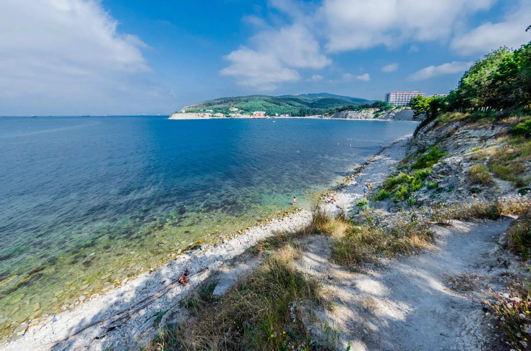 Пляж черного моря фото Морское путешествие из Кабардинки на теплоходе "Орион" Командор