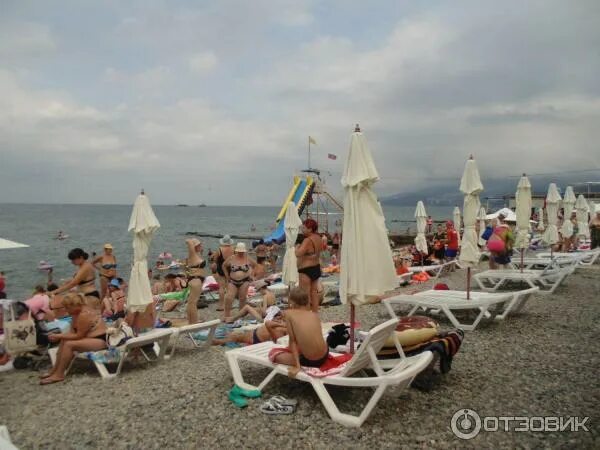 Пляж чкаловский сочи фото Отзыв о Пляж "Чкаловский" (Россия, Адлер) Мне этот пляж нравится: есть и плюсы, 