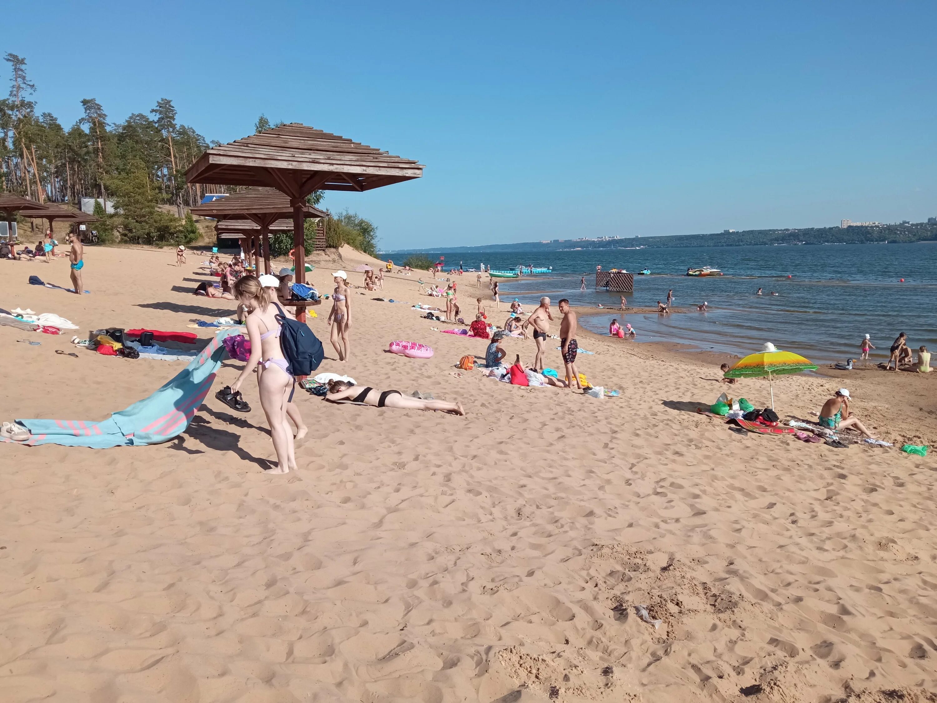 Пляж чувашская республика новочебоксарск фото Фото: Левобережный пляж, пляж, Чувашская Республика, городской округ Чебоксары, 