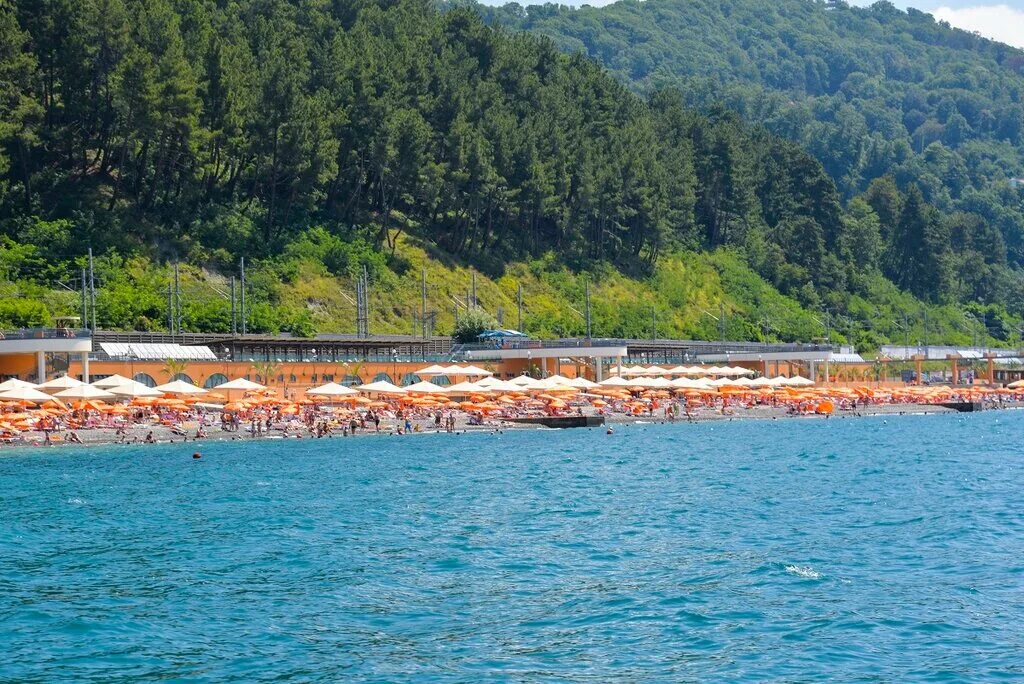 Пляж дагомыс сочи фото Пляж, beach, Russia, Krasnodar Territory, Sochi, mikrorayon Golovinka - Yandex.M