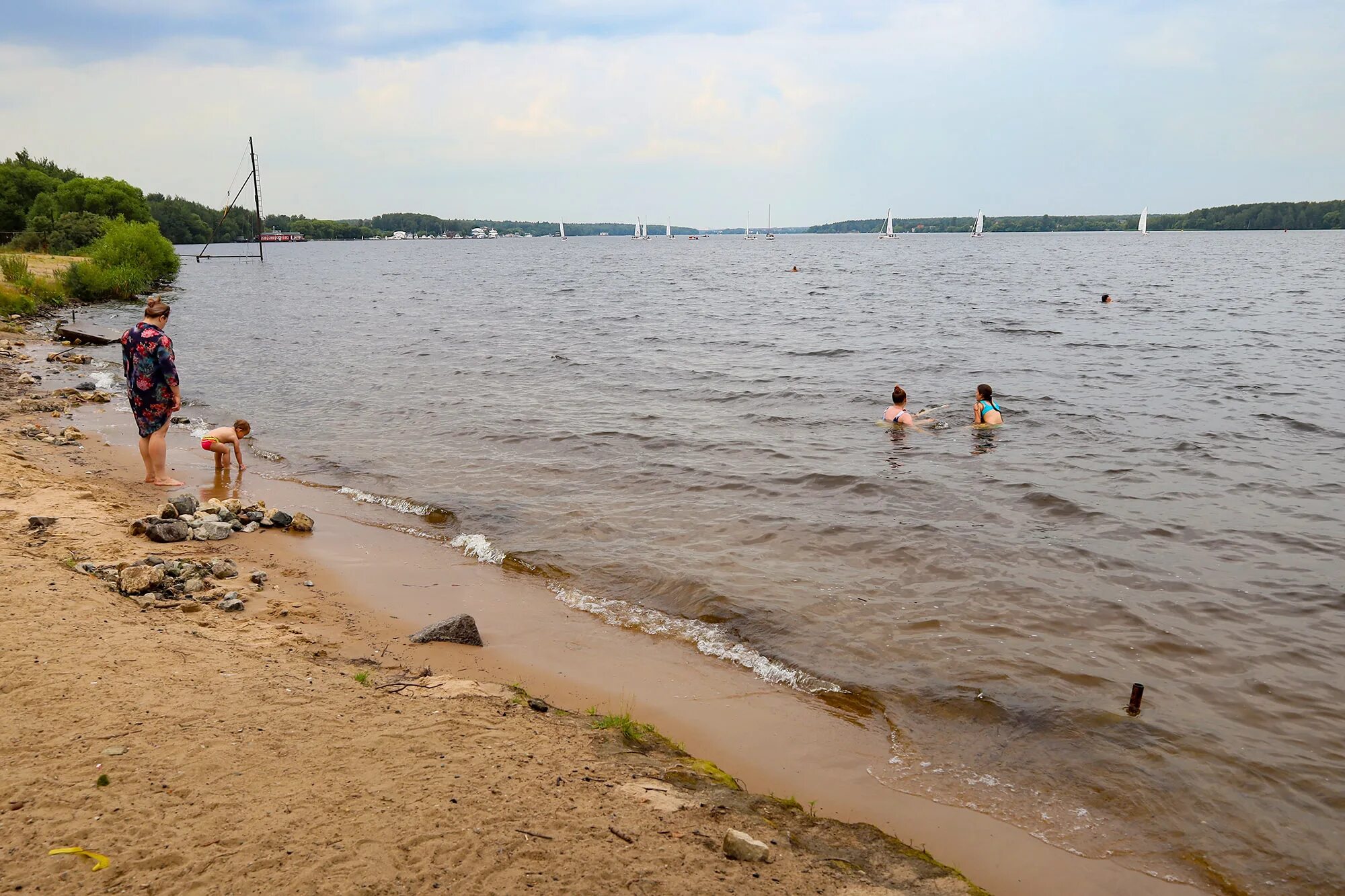 Пляж деревня фото Пироговское водохранилище - блог Санатории Кавказа