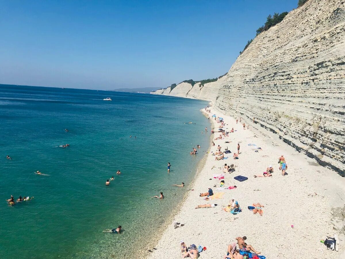 Пляж дивноморье фото Съездили, посмотрели пляж в Сосновке. Самый красивый из тех, что мы видели. Но к
