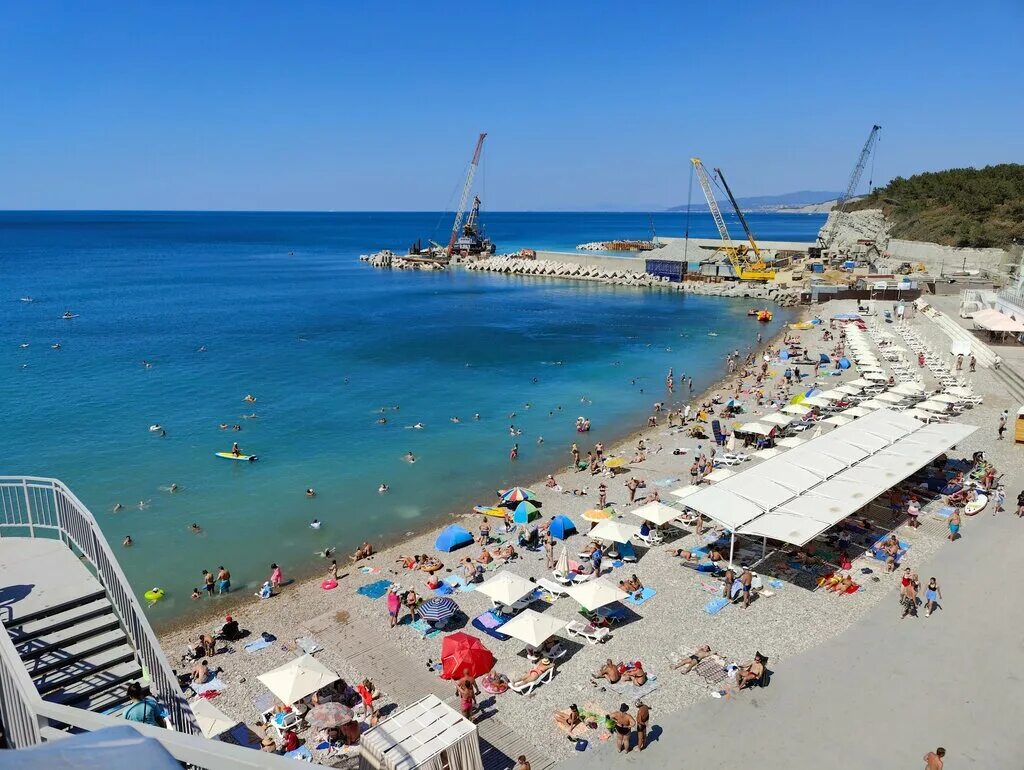 Пляж дивноморье фото Beach, beach, Краснодарский край, городской округ Геленджик, село Дивноморское -