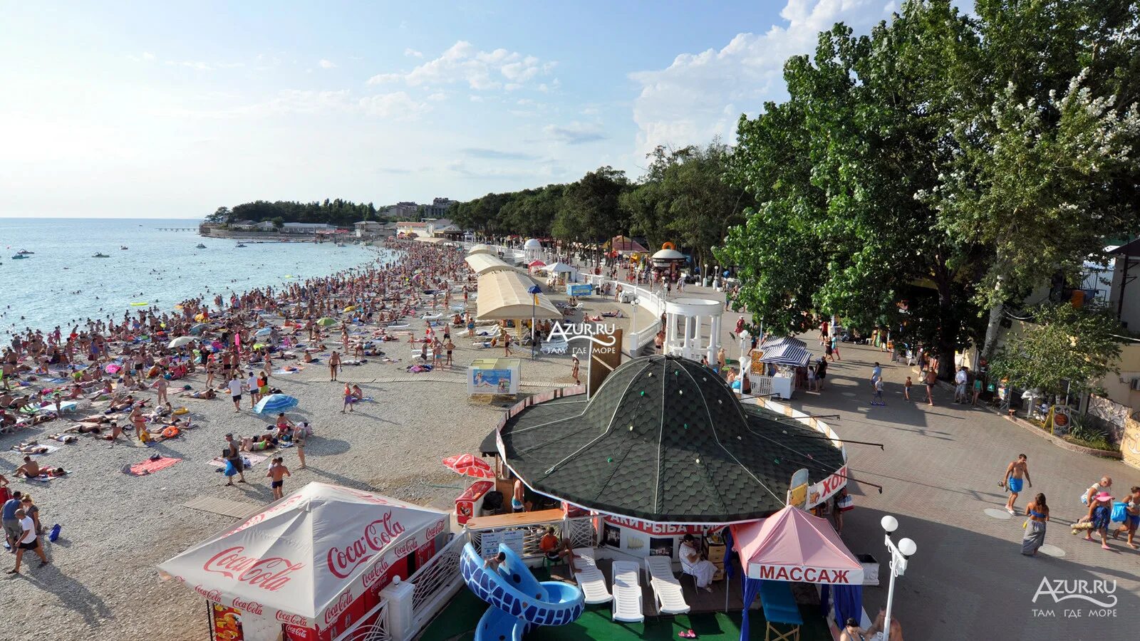 Пляж дивноморское фото Фотогалерея Центральный пляж в Дивноморское Фото на сайте Azur.ru