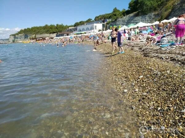 Пляж дивноморское фото Отзыв о Поселок Дивноморское (Россия, Краснодарский край) Ощущение, что вся стра
