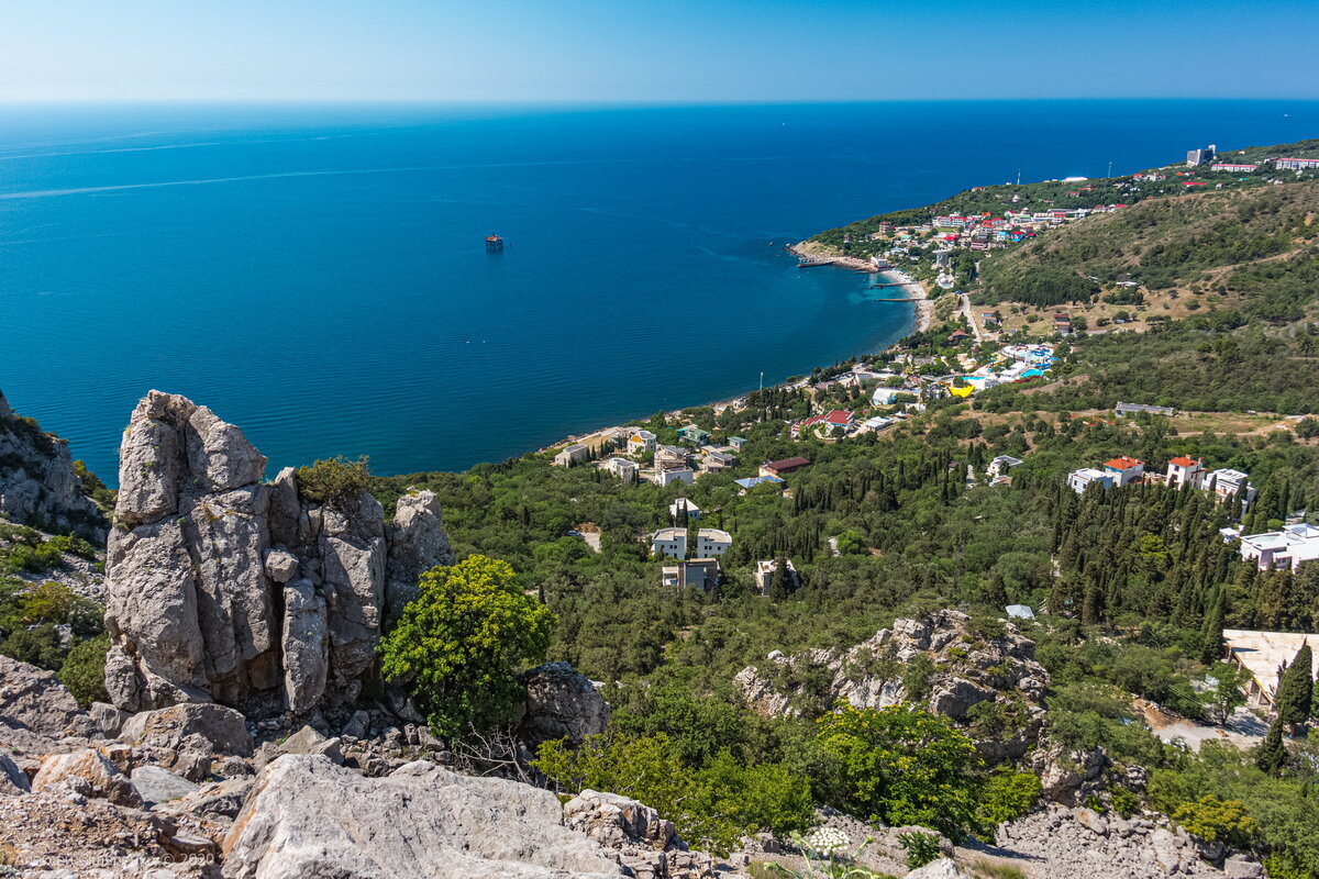 Пляж донбасс республика крым ялтинский залив фото Гора Кошка - самый доступный маршрут с роскошными видами Южного Берега Крыма НЕ 