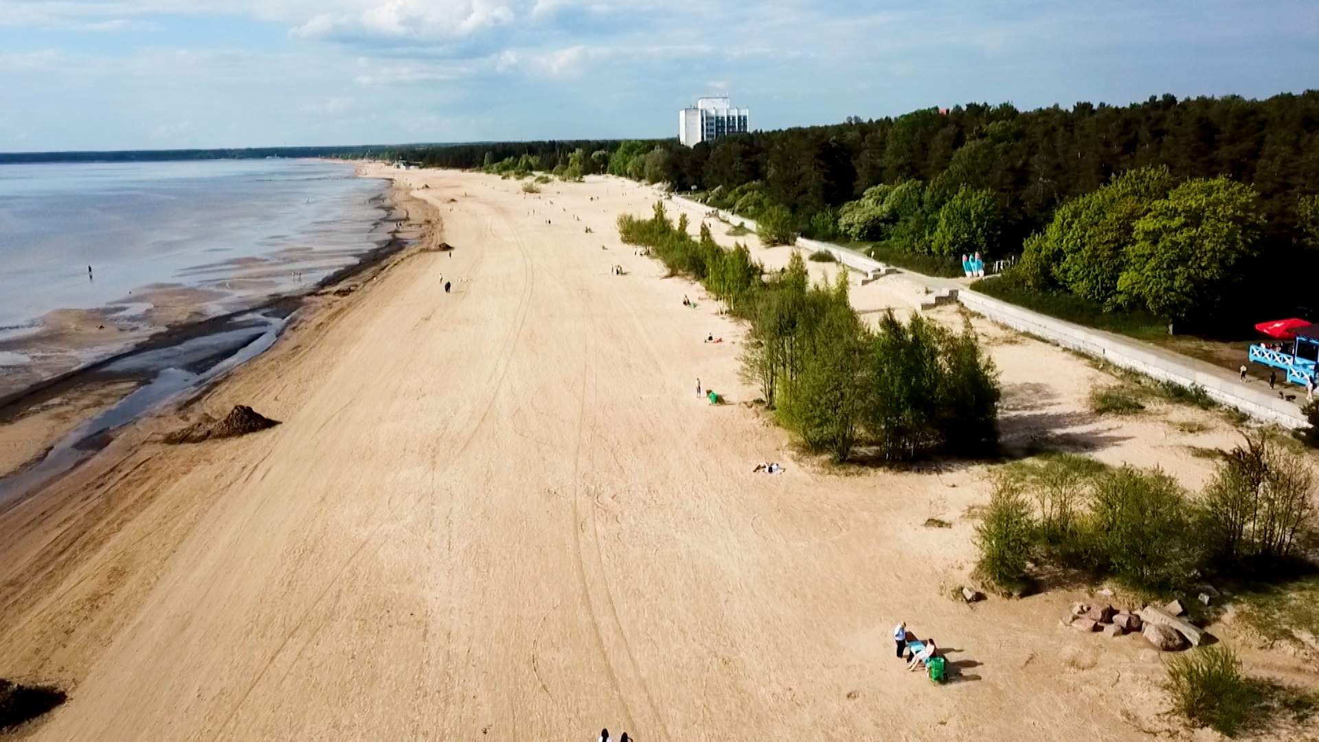 Пляж дюны спб фото В Курортном районе благоустроят пляж "Дюны" Телеканал Санкт-Петербург