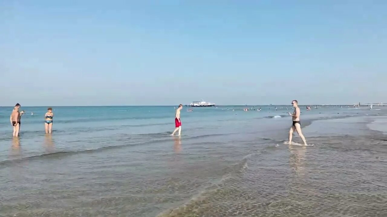 Пляж джамайка анапа фото Анапа. Балдёжная погода и чистейшее море. Пляж Верхнее Джемете Джамайка. 13 авгу