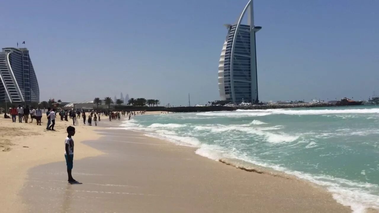 Пляж джумейра фото Dubai , April 2017 - Jumeirah Public Beach - YouTube