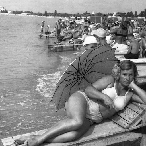 Пляж фото 1970 Совок