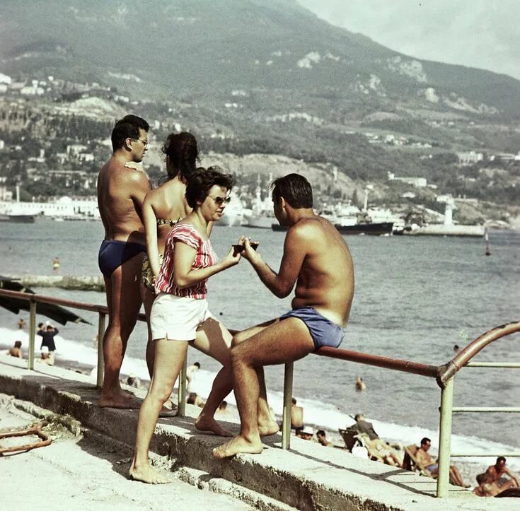 Пляж фото 1970 СОВЕТСКИЙ КРЫМ Воспоминания, Отдых на море, Советский союз