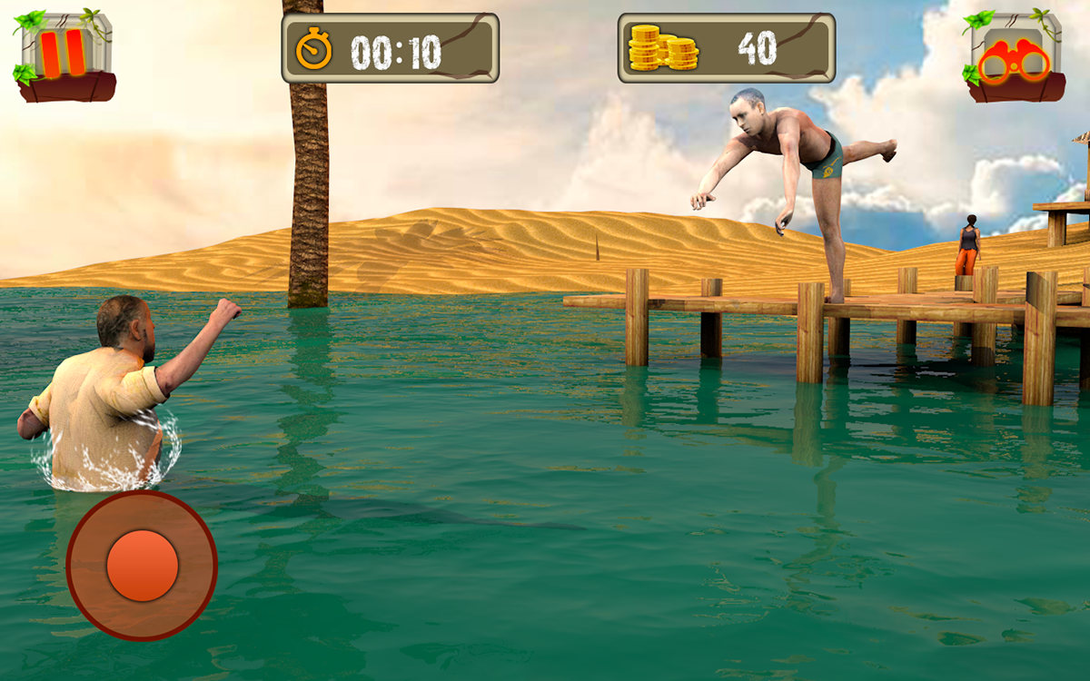 Пляж фото игры Swimming Game :: Behance