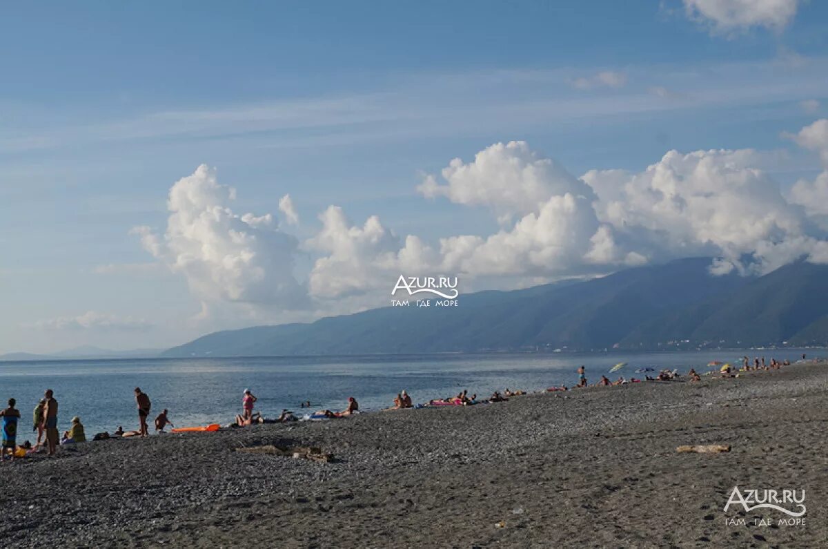 Пляж гагрский район село алахадзы фото Пляжи на курорте Алахадзы