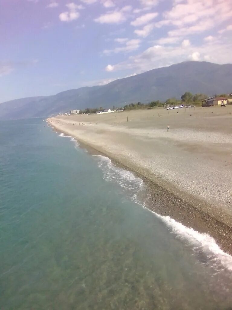 Пляж гагрский район село алахадзы фото Beach, beach, Abkhazia, Gagra District, selo Alakhadzy - Yandex Maps