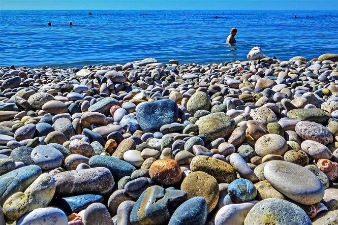 Пляж галька фото Пляж на море, солнце, галька... (Вячеслав Знакомый) / Стихи.ру