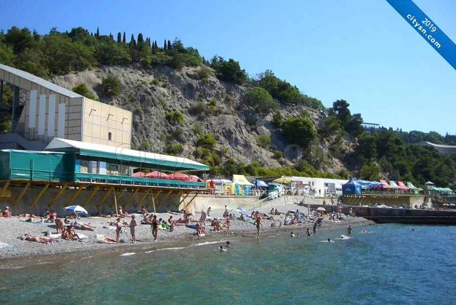 Пляж гаспра крым фото Раздел "Пляжи поселка Гаспра" в альбоме "Фото поселка Гаспра" фотогалереи поселк