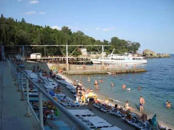 Пляж горное солнце алупка фото Пляж пансионата "Горное солнце" - Алупка