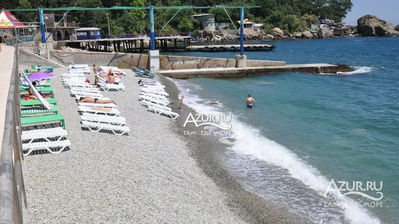 Пляж горное солнце алупка фото Фотогалерея Пляжи Мисхора в Алупка - Гаспра Фото на сайте Azur.ru