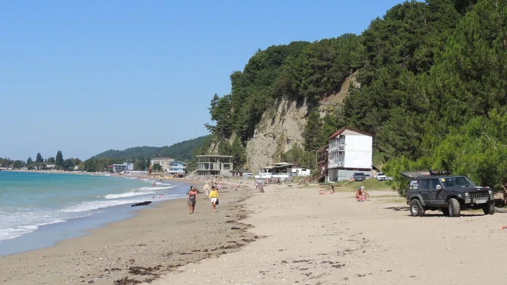Пляж гудаутский район фото Beach, beach, Abkhazia, Gudauta District - Yandex Maps