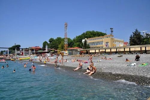 Пляж хоста сочи фото Муниципальный пляж Чайка - beach, Sochi - reviews and photos - Yandex.Maps