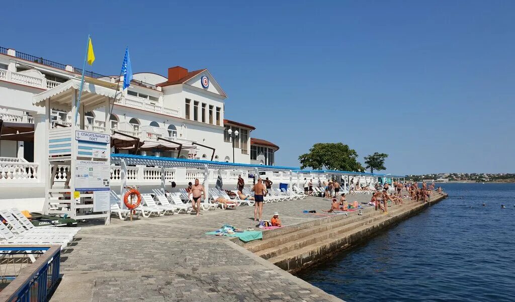 Пляж хрустальный фото Hrustal'nyy Beach, beach, Russia, Sevastopol, Admirala Klokachyova Embankment - 