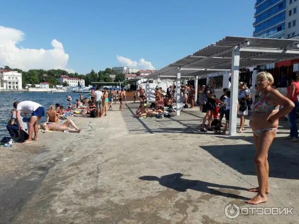 Пляж хрустальный севастополь фото Отзыв о Пляж "Хрустальный" (Крым, Севастополь) Лучше такой чем никакой