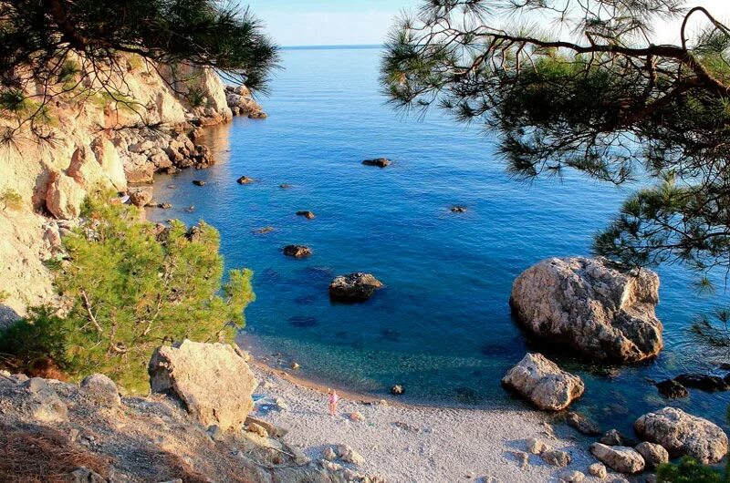 Пляж инжир крым фото На старой\не громкой\не низкой хонде на море - Honda Fit (1G), 1,5 л, 2002 года 