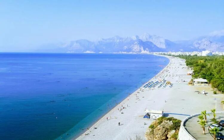 Пляж коньяалты фото Konyaalti Beach / Turquoise Coast / Turkey // World Beach Guide