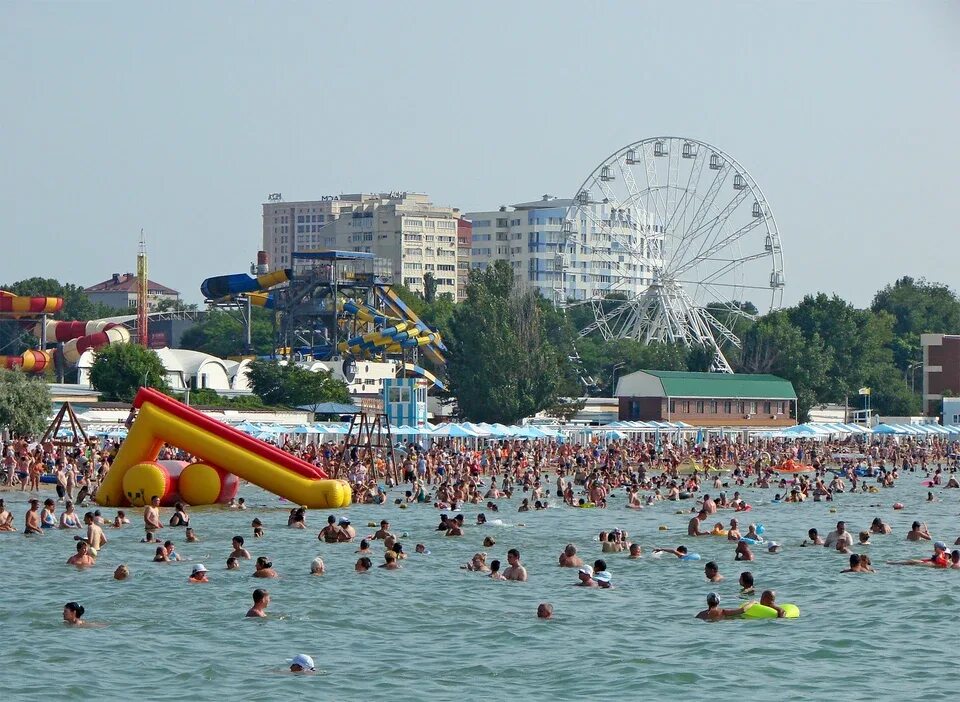 Пляж краснодарский край анапа фото Анапа приняла 3 млн туристов в курортный сезон 2022 года - KP.RU