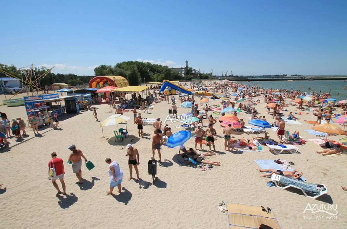 Пляж краснодарский край ейск фото Пляжи курорта Ейск, Азовское море
