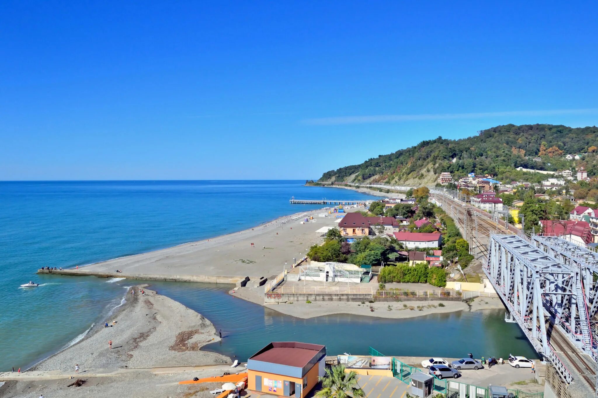 Пляж краснодарский край сочи фото Photo: Пляж, beach, Krasnodar Territory, Sochi, Golovinka Microdistrict - Yandex