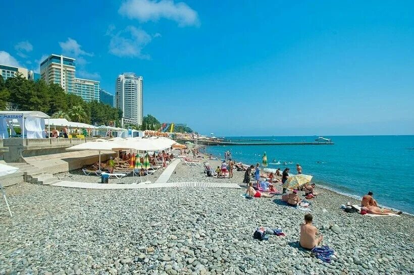 Пляж краснодарский край сочи фото Центральная набережная Сочи 2024: где находится, как добраться, что посмотреть