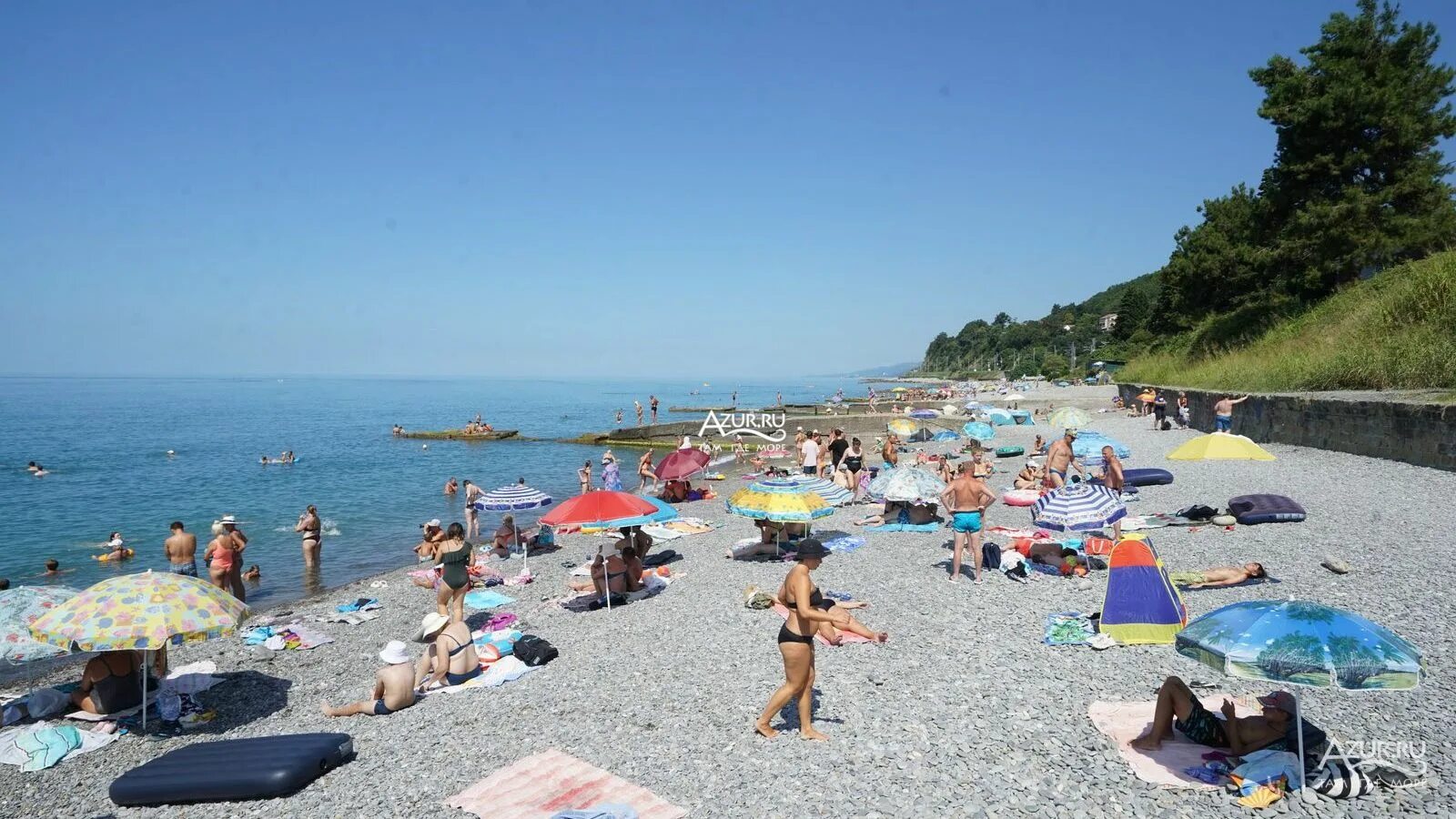 Пляж краснодарский край сочи микрорайон головинка фото Фото Пляжей в Головинке