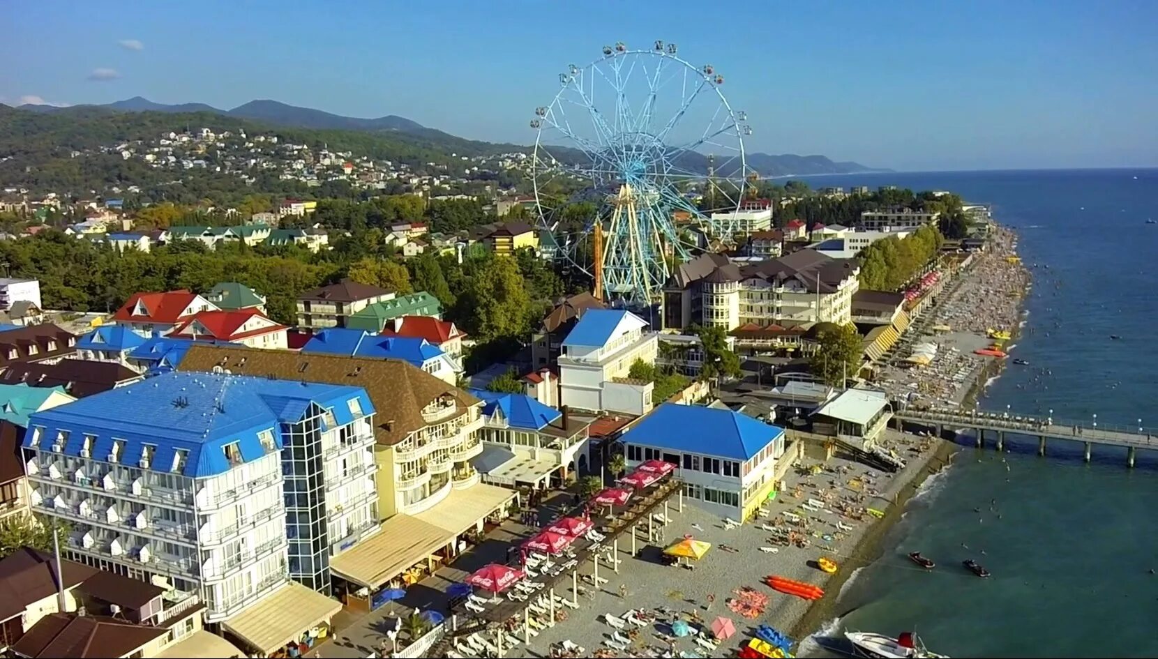 Пляж краснодарский край сочи микрорайон лазаревское фото Курортный городок лазаревское